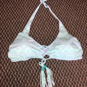 Victoria’s Secret Pastel Tassel Swim Top Size L